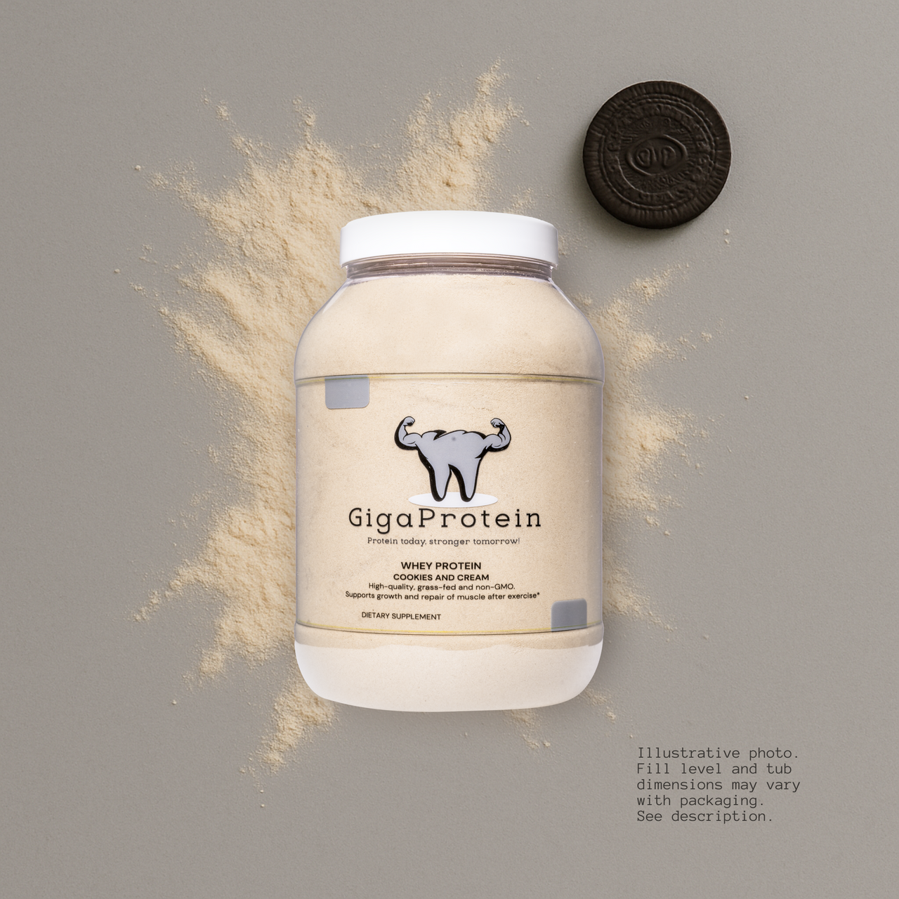 GIGA PROTEIN WHEY PROTEIN COOKIES AND CREAM (1kg)