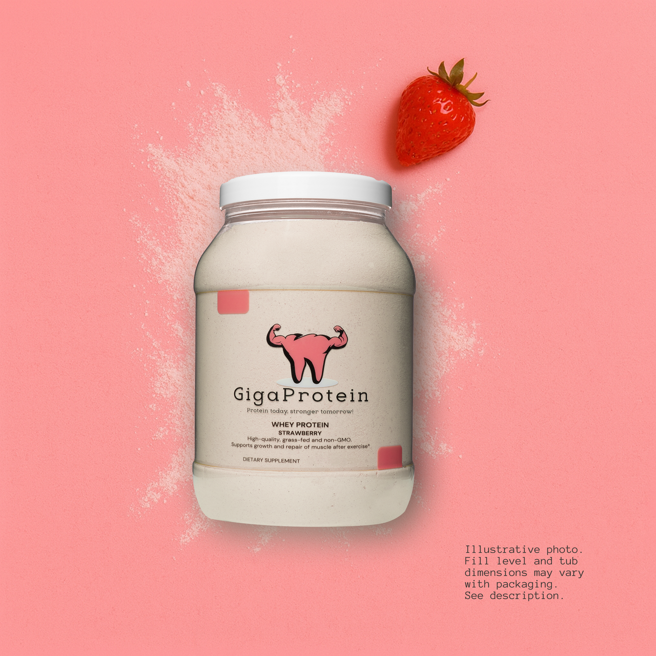 GIGA PROTEIN WHEY PROTEIN STRAWBERRY (1kg)